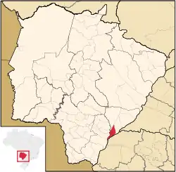 Location in Mato Grosso do Sul  state