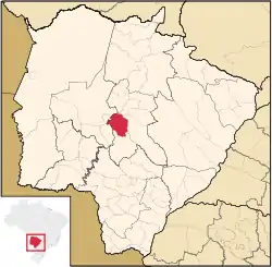 Location in Mato Grosso do Sul  state