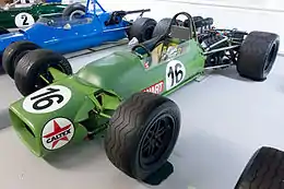 The Matra MS9 driven by Jackie Stewart in display