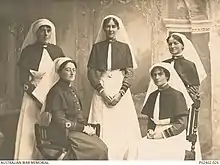 Group of nurses with their matron