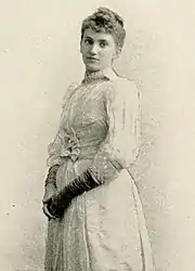 Photo of a standing Maud Humphrey, Bogart's mother