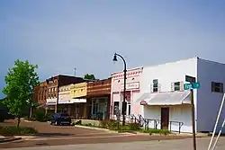 Businesses along 1st Street