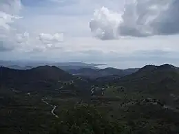 View of Lakonikos gulf from Mavrovouni