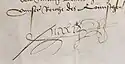 Maximilian I's signature