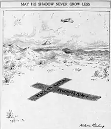 "May His Shadow Never Grow Less", for which Harding received the 1928 Pulitzer Prize for Editorial Cartooning