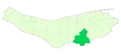 Location of Savadkuh County in Mazandaran province