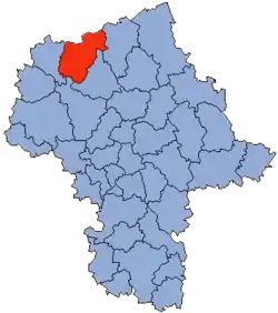 Location within the voivodeship