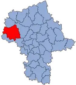 Location within the voivodeship