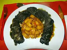 Bongo'o tjobi  and banana plantain.