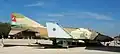 A retired F-4E Phantom II Kurnas of the 69 Squadron "Hammers" at the IAF Museum