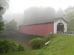 McGees Mills Covered Bridge, the only covered bridge that crosses the West Branch Susquehanna River