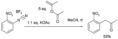 Metal free meerwein arylation