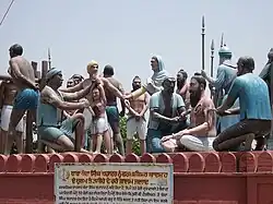 Sculpture of the execution of Banda Singh Bahadur at Mehdiana Sahib