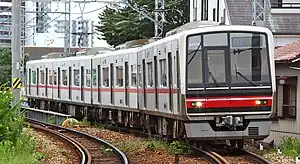 An image of a Meitetsu 4000 series electric multiple unit.