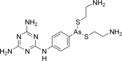 Skeletal formula of melarsomine