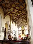 Vault of the Church of SS Peter and Paul in Mělník by Hans Spiess, 1490s