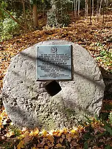 Commemorative Plaque at Thomas Leiper Estate