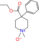 Chemical structure of meperidine-N-oxide.