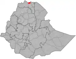 Location of Mereb Lehe