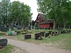 The Merimasku Church, one of the oldest remaining wooden churches in Finland