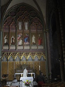 Chapel of the Virgin, at the east end of apse