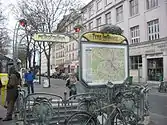 Street-level entrance to Père Lachaise