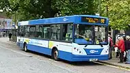 Metrobus Caetano Nimbus bodied Dennis Dart SLF in Horsham in October 2009