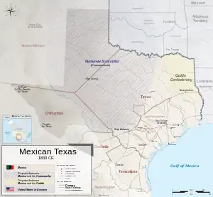 Image 12Mexican Texas in 1833 (from History of Texas)