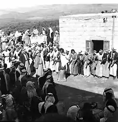 A wedding celebration in Mi'ar in 1937