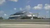 The site on August 13, 2011, as seen from the Dolphin Expressway (SR 836) traveling east