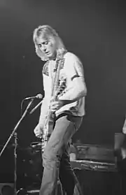 Mick Ronson playing guitar