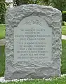 The Gravity Research Foundation monument at Middlebury College