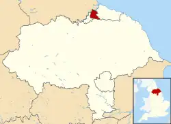 Shown within North Yorkshire