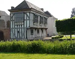 A half-timbered medieval house