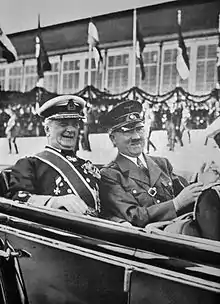 Image 8Hungarian leader Miklós Horthy and German leader Adolf Hitler in 1938. (from History of Hungary)