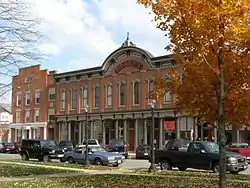 The Kelley Block overlooking the public square