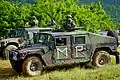 A Humvee of the military police of Bulgaria.