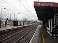 Northbound view from Platform 1.