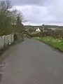 The Mill Vennel looking northwards towards the Carmel Brig.