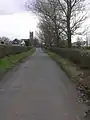 The Mill Vennel looking southwards towards St.Maurs-Glencairn kirk.