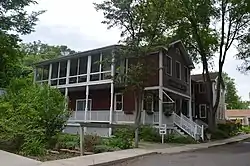 Building at Mill and Selma Streets, Elsah