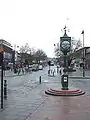 Side of the Millennium Clock looking towards the Police Station.