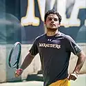 A Marauders men's tennis match in 2021