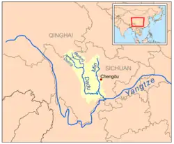 Min 岷江 and Dadu 大渡河 watersheds