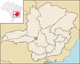 Location of Santa Rosa da Serra