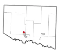 Former location within Iron County