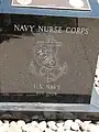 US Navy Nurse Corps memorial image on the Memorial Walk