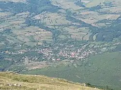 View on Mirovo from Rtanj mountain,Serbia.