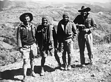 Image 70Four members of the Australian contingent to Mission 204 in Yunnan Province, China, during 1942 (from Military history of Australia during World War II)