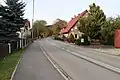 Houses by the main road